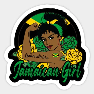 Jamaican Girl Sticker